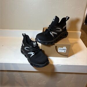 Black and Gray Athletic Sneakers